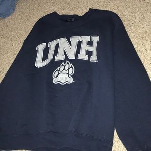 unh crew neck sweater